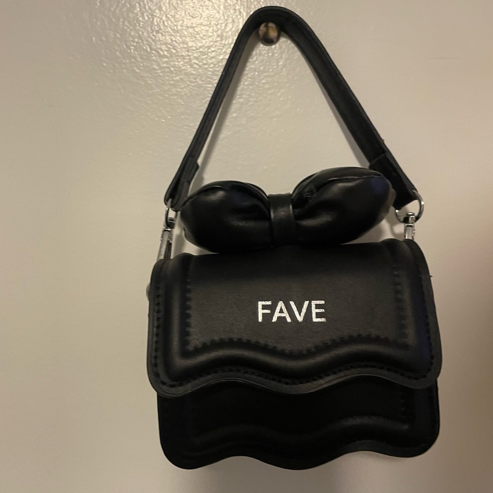 Black Bow Accent Women's Bag